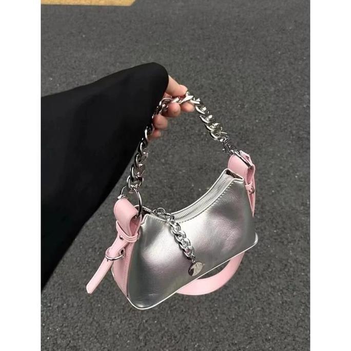 GEORGIA Y2K KOREAJ DOUBLE STRAP SHOULDER BAG murah