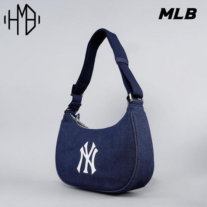 MLB Korea Basic Denim Hobo Bag murah