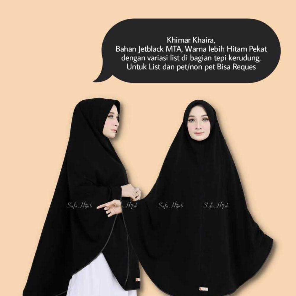 limited khimar syari jetblack mta khimar khaira khimar hitam pekat katun arab fathan_hijabstore