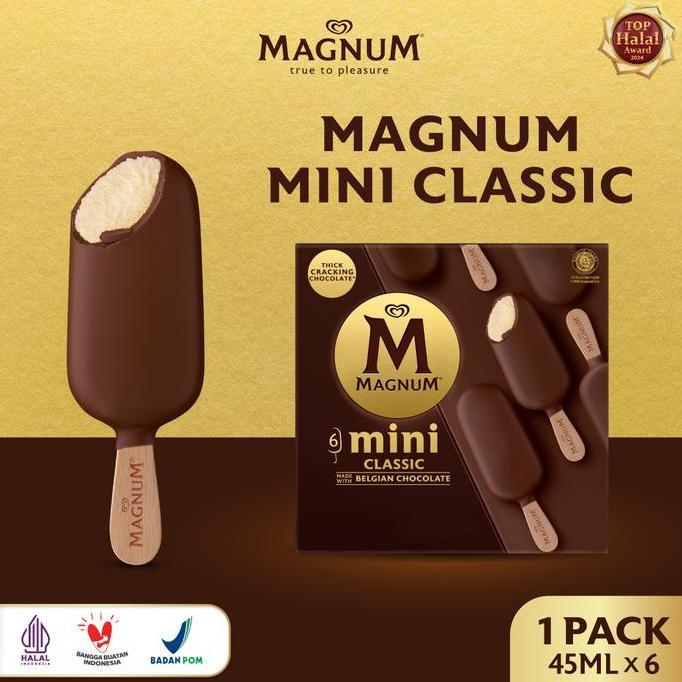 Magnum Mini Classic 6X45ml - Wall's Es Krim / Ice Cream