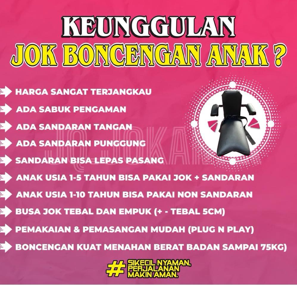 NEW Jok Boncengan Anak Dengan Sandaran Motor VARIO TECHNO CBS 110 Kursi Dudukan Anak Motor Matic