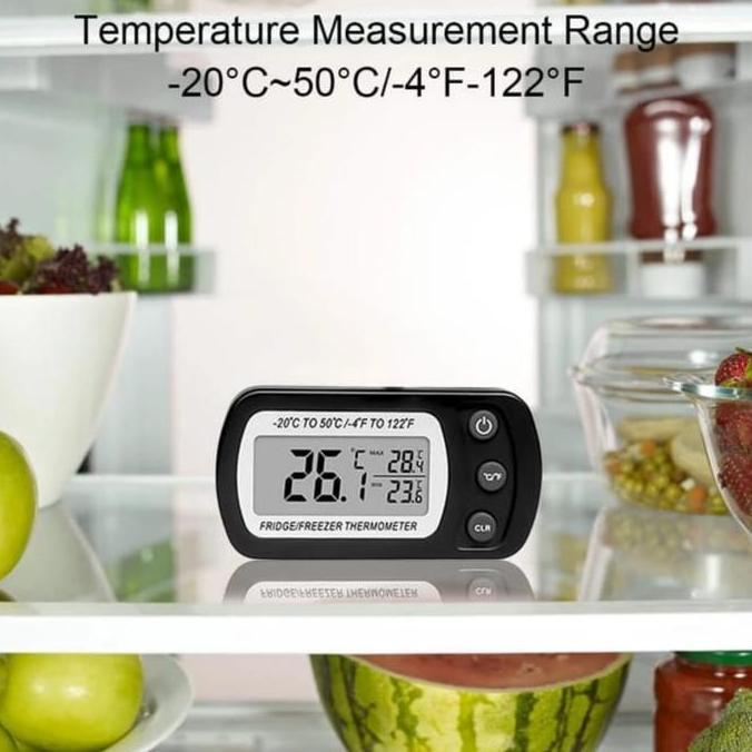 Punyakau- Termometer Digital Kulkas Pendingin Freezer-Fridge Thermometer/Freezer Termometer