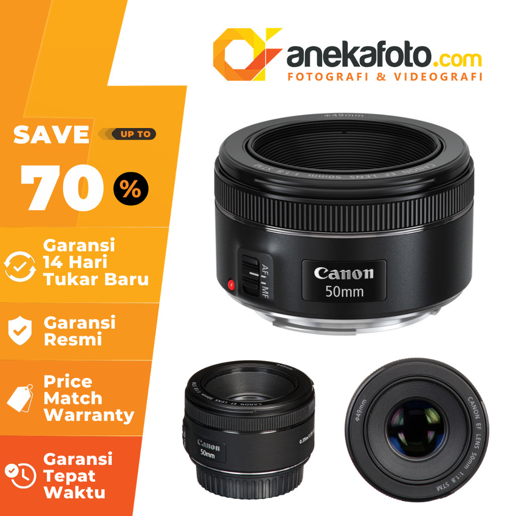 Canon Lensa EF 50mm f/1.8 STM Lens Canon EF 50mm