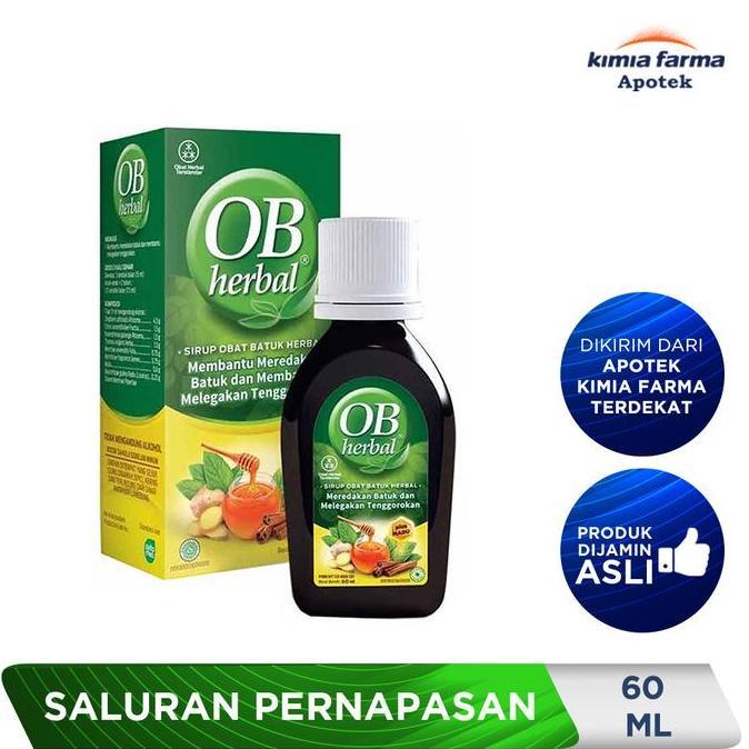 Ob Herbal Sirup 60 Ml / Obat Batuk Herbal / Kimia Farma