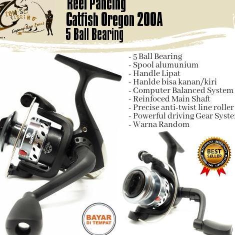 Reel Pancing Catfish Aregon (5 Bearing) Spool Alumunium