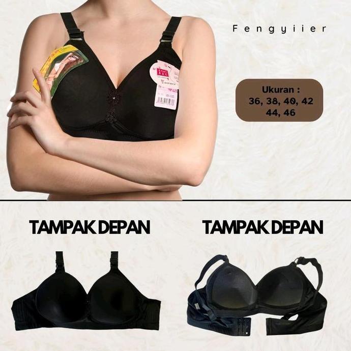 Bra Bh Busa Cup C Jumbo Besar Feyingeer 3pcs & 6 Pcs Bra Busa Cup Tanpa Kawat Dewasa Wanita Lembut T