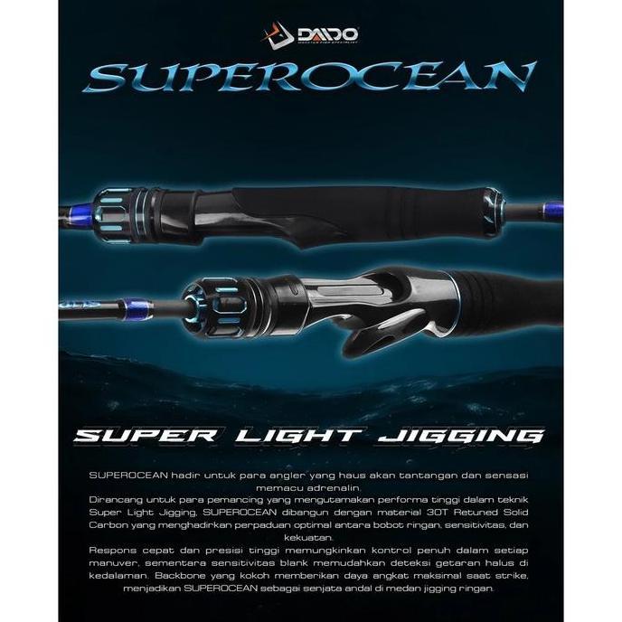 Joran Pancing DAIDO SUPEROCEAN 198cm 662 Jigging (PE 0.4-1.0) Spinning / Over Head
