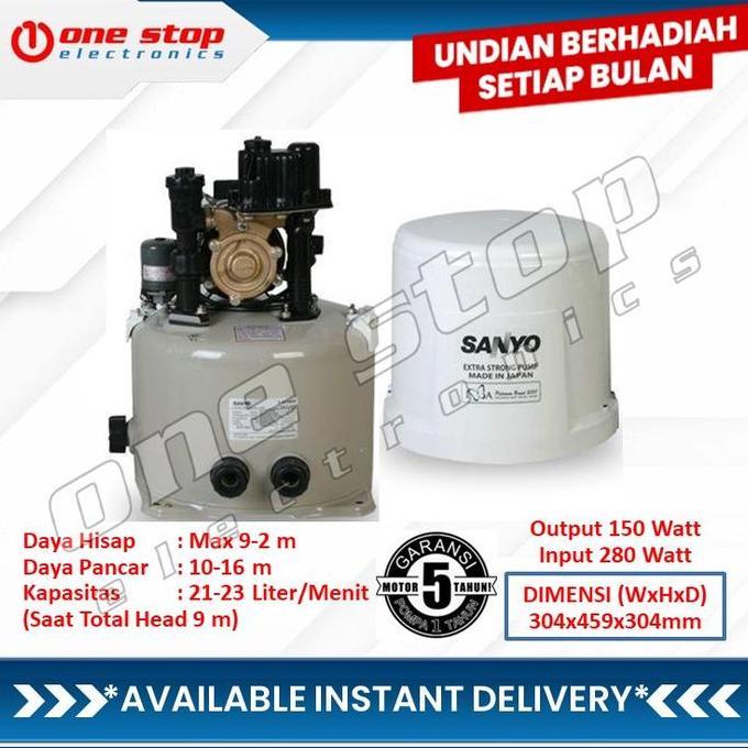 TERLARIS!! SANYO PH-158JP POMPA AIR SUMUR DANGKAL OTOMATIS - JAPAN