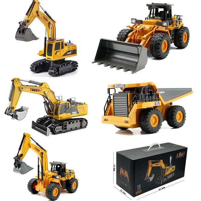 HENGJIAN CONSTRUCTION RC REMOT CRANE DUMP BULLDOZER EXCA BEKO FORKLIFT