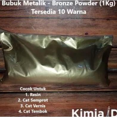 HARGA DISC - Kimiaid Metallic Powder 1 Kg - Cat Resin Pewarna Resin Pigmen Bubuk untuk Cat Semprot &
