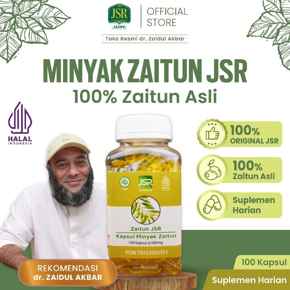 Terlaris Minyak Zaitun JSR dr Zaidul Akbar - isi 100 kapsul Zaitun Asli Khas JSR
