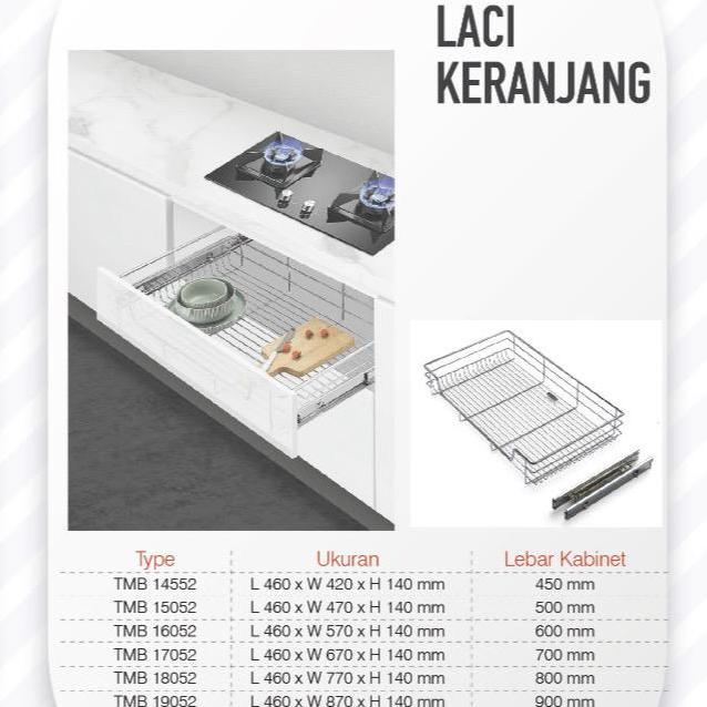 TERLARIS RAK LACI STAINLESS PANCI DAN MANGKOK TMB16052 WW 2007-600