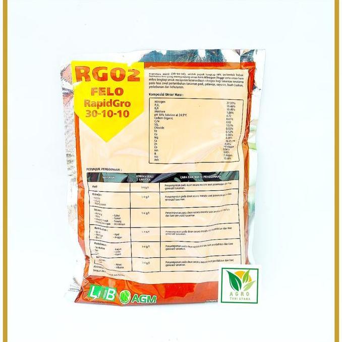 READY FELO RG 02 RapidGro 30-10-10 Pupuk Lengkap NPK 500gram (Fase Vegetatif)