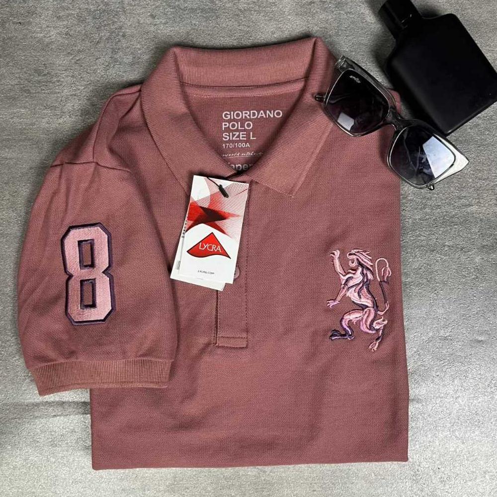 ORIGINAL Poloshirt GIORDANO 3D Lion Mens shirt / Kaos Kerah Napoleon 8 / Poloshirt Lion / GIORDANO P