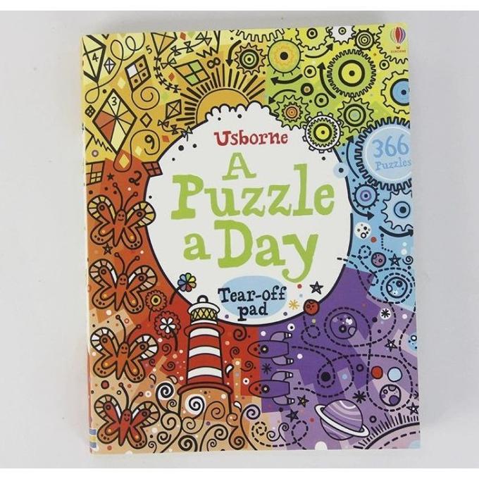 [Edu] A Drawing & A Puzzle A Day Buku Latihan Belajar Anak Memnggambar Puzzle