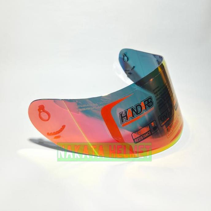 Kaca helm KYT R10 | flat visor helmet kyt R 10 iridium red gold blue silver pelangi bening hitam