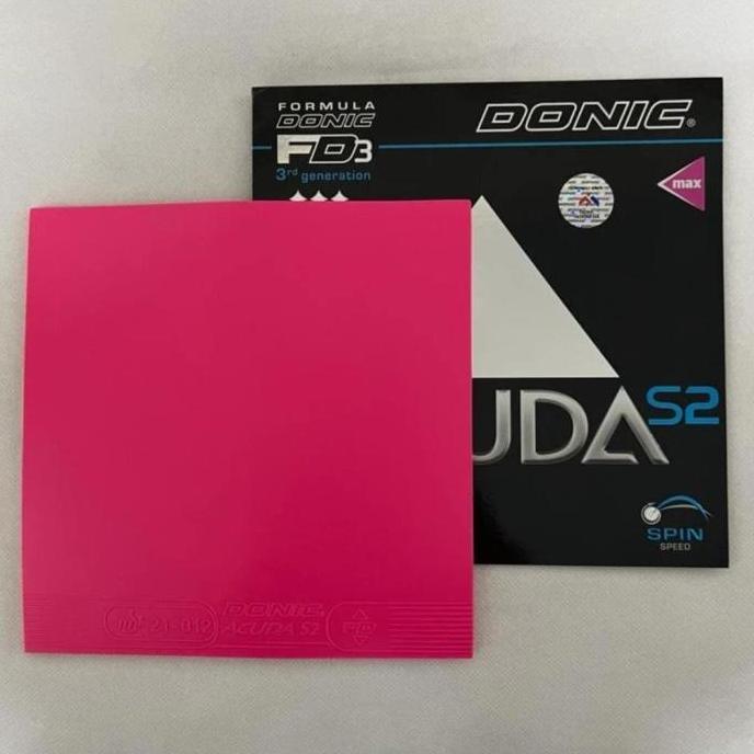 HARGA DISC - KARET TENIS MEJA DONIC ACUDA S2 PINK ORIGINAL