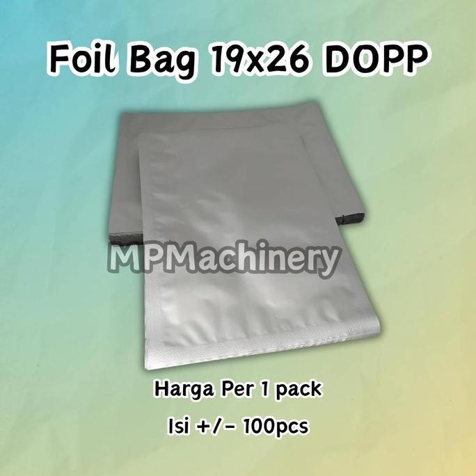 NEW Alumunium Full Foil Bag U 19x26 Kemasan Kripik 19 x 26 cm
