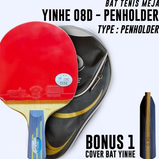 Bet Pingpong Tenis Meja Yinhe Yinhe 08D Bat Penholder Carbon Original