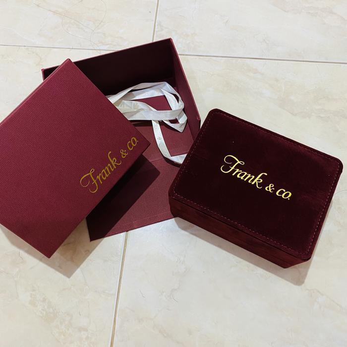 KOTAK PERHIASAN FRANK N CO CINCIN GELANG hard box frank & co