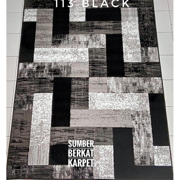 GRATIS ONGKIR - Murah Karpet Permadani Momento Monochrome lebih lembut uk 210x310cm