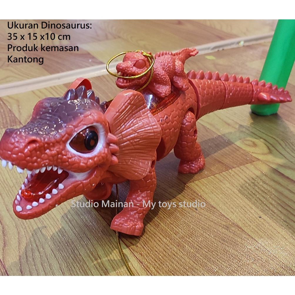 Saless Mainan Dinosaurus Berjalan Suara Dan Lampu Tyrex Stegosaurus Brontosaurus Tyrex Besar Robot N