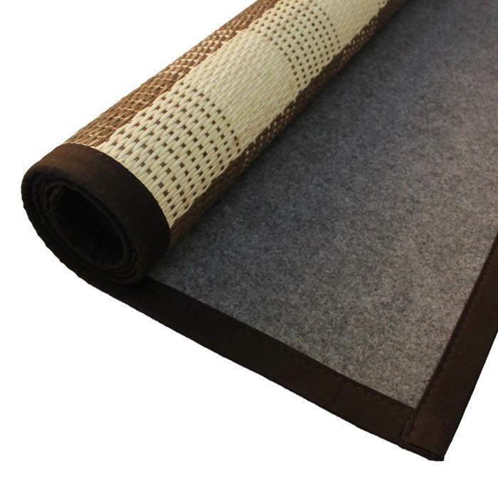 Karpet Webbing Coklat 200cm x 250cm, Karpet Rotan Webbing, Karpet Anyaman Rotan, Tikar Rotan Anyam, 