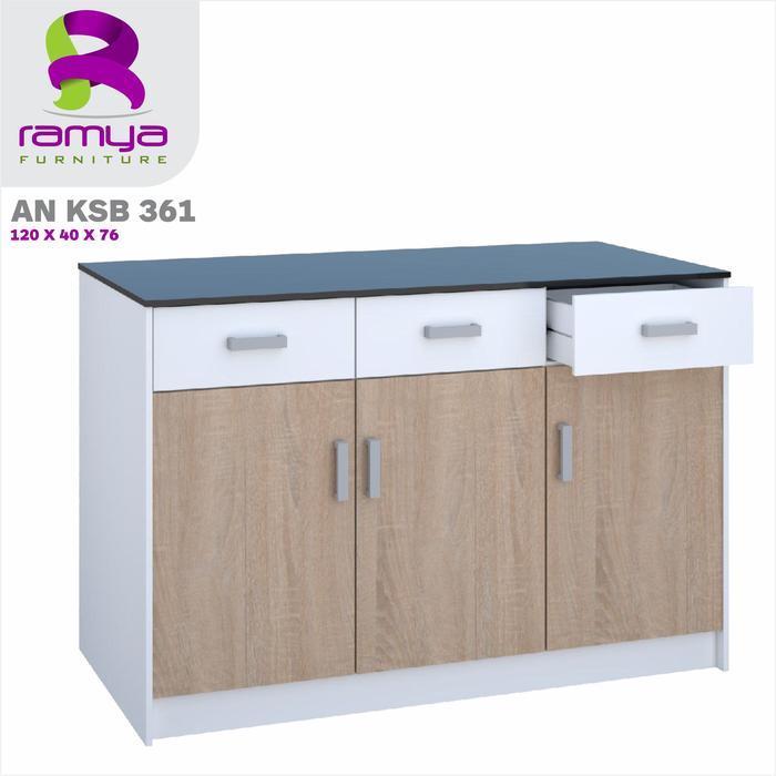 KITCHEN SET ATAS / BAWAH 2 PINTU / 3 PINTU SONOMA WHITE