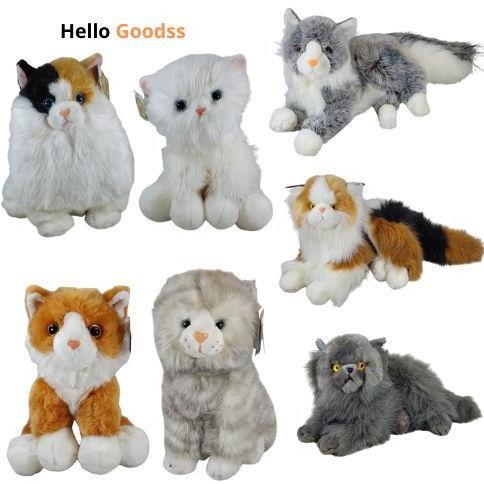 Termurah Boneka Binatang Kucing Angora Cute Unik  Ukuran M Cocok Untuk Hadiah Mainan Anak Anak