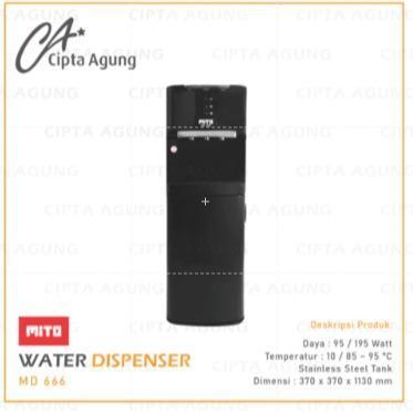 MITO DISPENSER GALON BAWAH MITO MD 666 MD-666 MD666 LOW WATT MITO DISPENSER GALON BAWAH MITO DISPENS