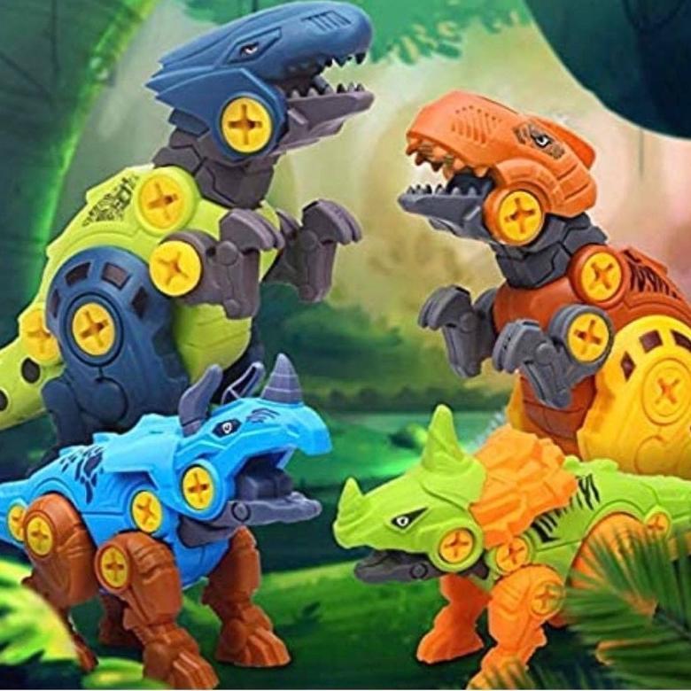 Grade Ori Mainan Diy Dinosaurus Rakit Obeng Besar / Mainan Dinosaurus Fancy / Robot Dinosaurus / Mai