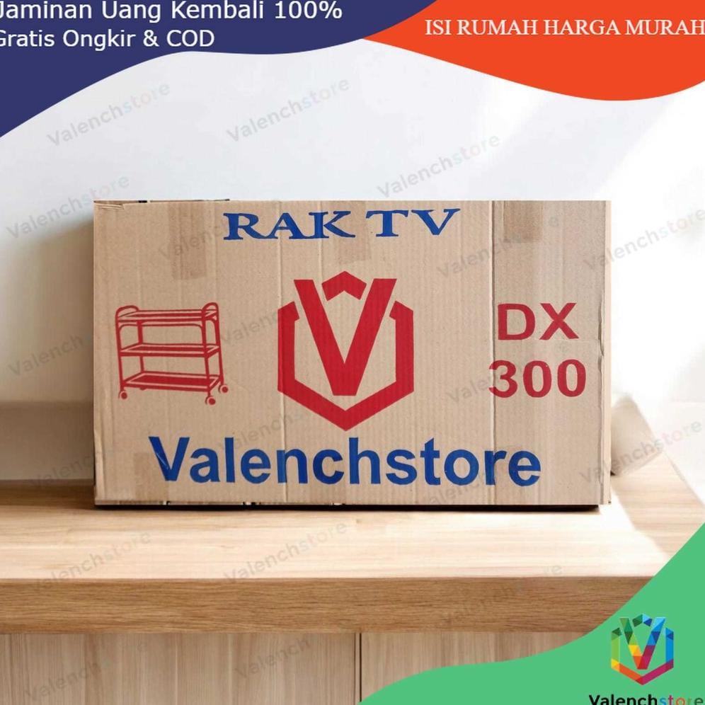TERMURAH rak tv valenchstore/ rak galon / rak buku / rak tv besi dx300 /rak tv serbaguna/ rak serbag