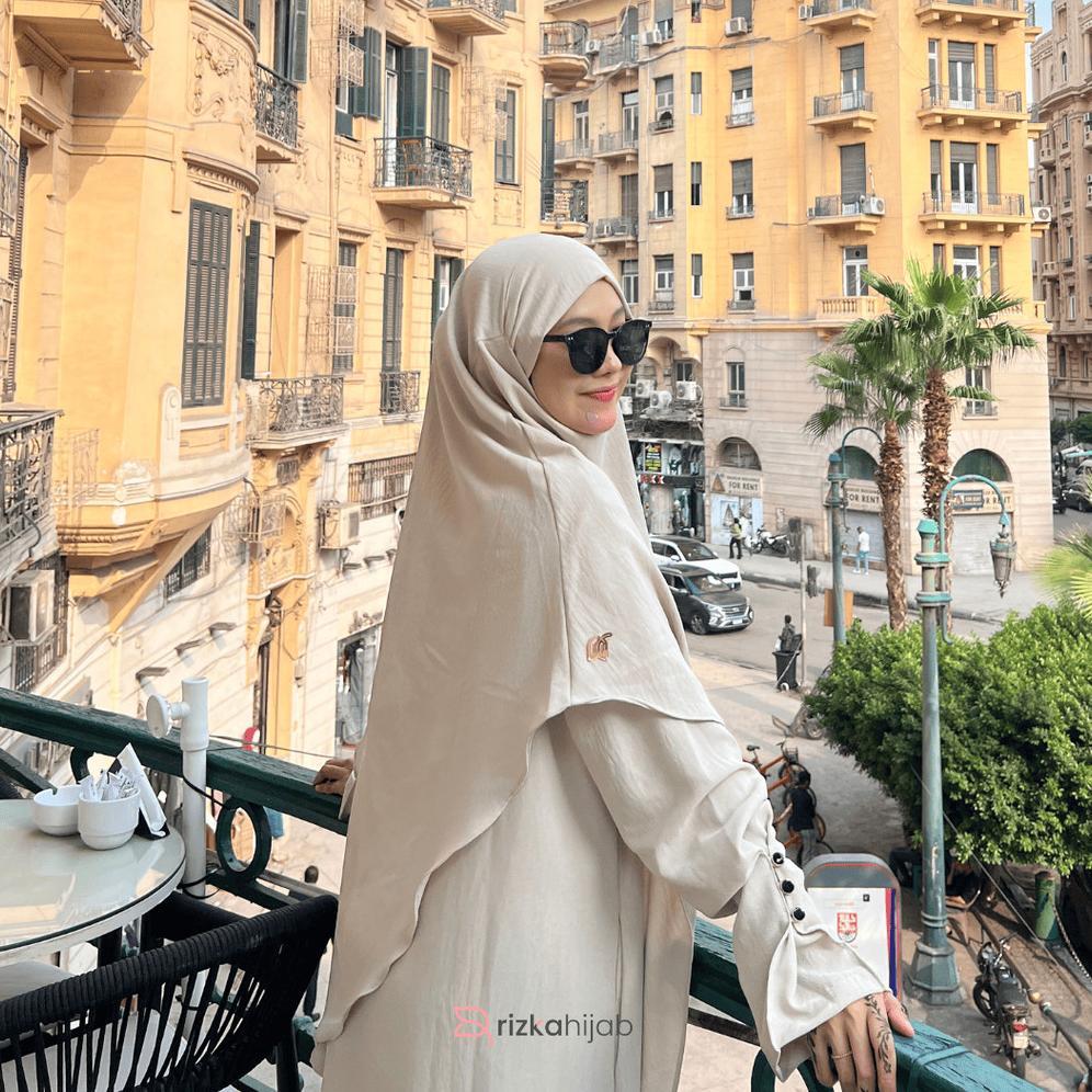 Favorit Rizka Hijab - Shafeeya Abaya Set French Khimar