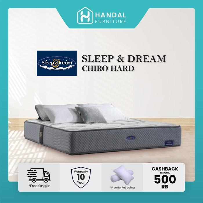 Kasur Springbed Sleep & Dream Chiro Hard 100x200, 120x200, 160x200, 180x200, 200x200, Pocket Latex A