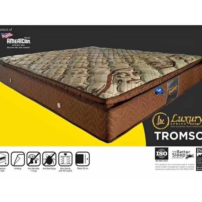 American Luxury Thromso Springbed Kasur Kualitas Tinggi 30cm Matras