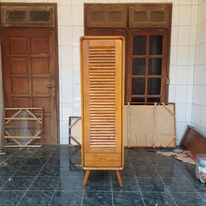 lemari minimalis retro kayu jati , lemari minimalis modern , lemari hias