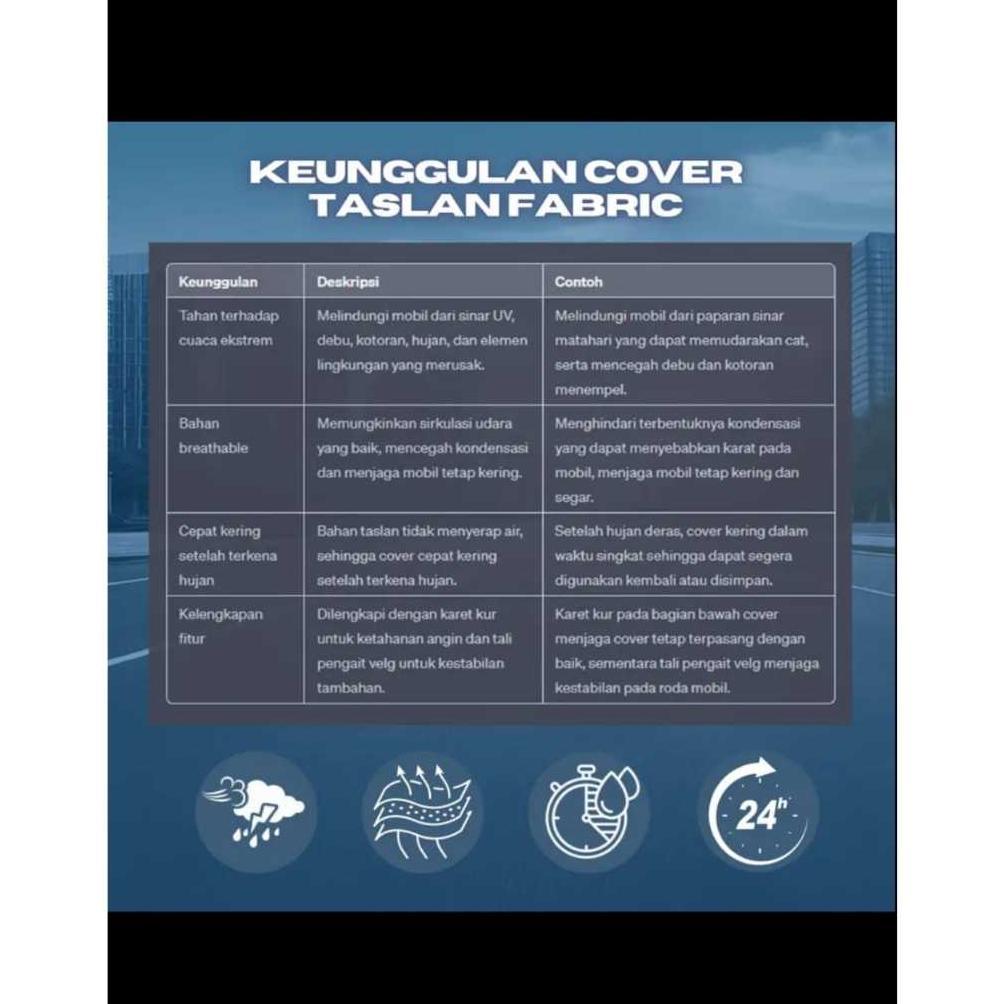 Unik Cover Mobil Espass Bahan Taslan Outdoor/Indoor Bahan Taslan