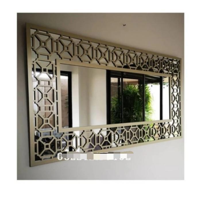 CERMIN JATI , MIRROR JATI MINIMALIS , PIGURA JATI , CERMIN HIAS