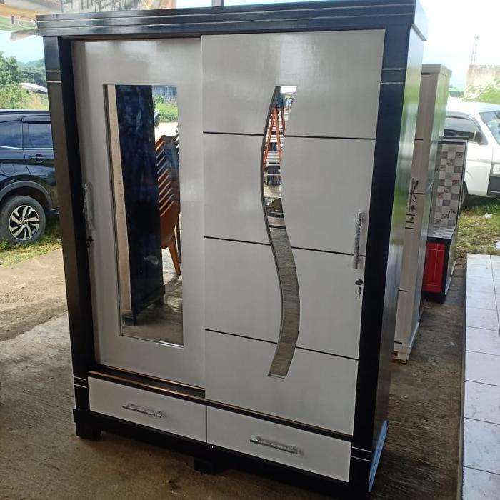 lemari pakaian 2 pintu sliding jumbo Multiplek blockthic