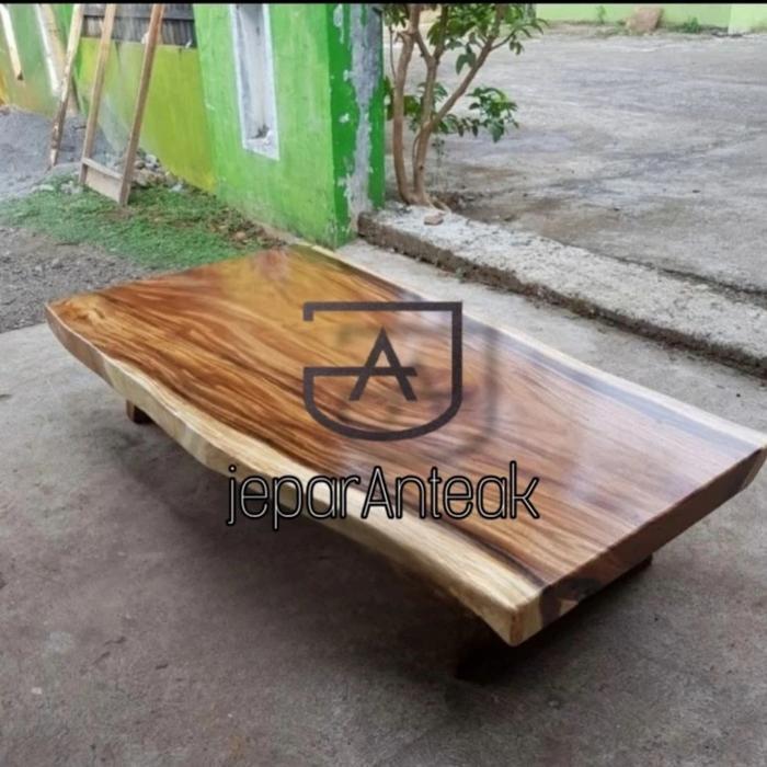 meja lesehan 200 x 80 kayu solid utuh
