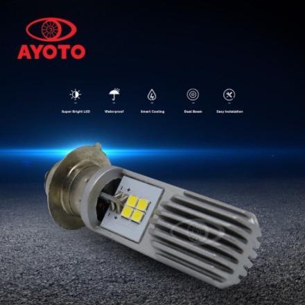 Terbaru Lampu Led Motor Original Ayoto M2B H6 Ac/Dc 8Watt+8Watt 