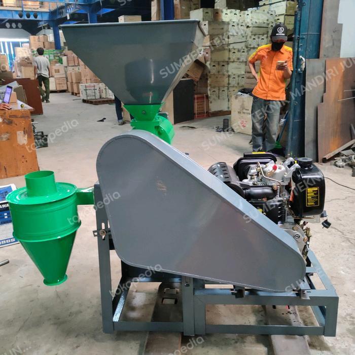 GILINGAN PADI KD 600B MAHKOTA komplit Dinamo