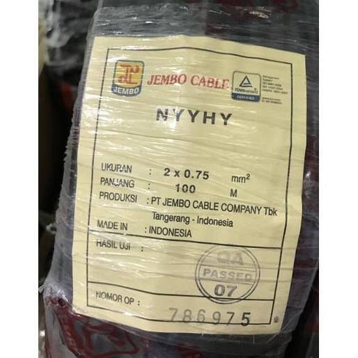 KABEL JEMBO NYYHY 2x0.75 2x0,75 2 x 0,75 2 x 0.75 JEMBO 100M 100 METER