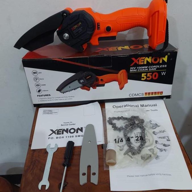 XENON CDMCS1845 MESIN MINI CHAINSAW CORDLESS - CHAIN SAW 18 VOLT