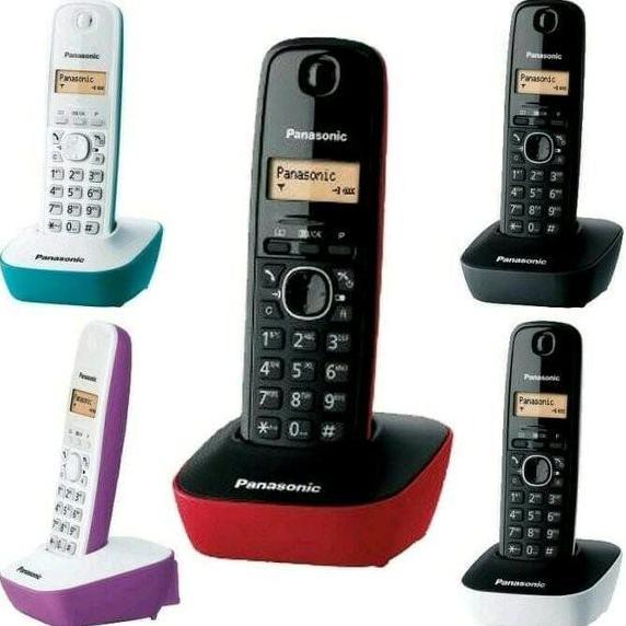 telpon rumah wireless panasonic kx-tg1611 pesawat telepon tanpa kabel
