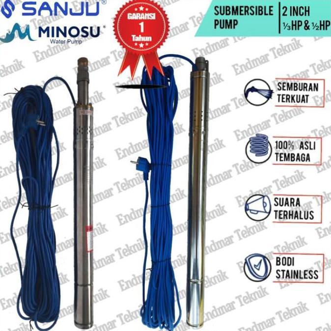 SANJU MINOSU POMPA CELUP SUBMERSIBLE PUMP 2 INCH 1/3 HP PK 1/2 HP PK