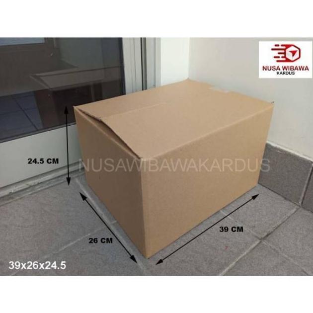 Kardus aqua box packing 39x26x24,5cm Double Wall