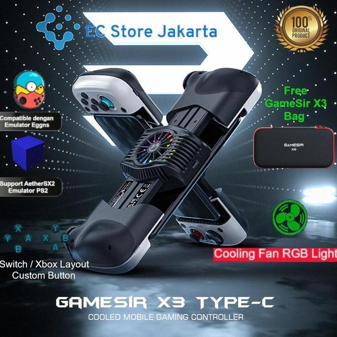 GameSir X3 Type C Cooling Fan Mobile Gaming Controller Gamepad Egg Ns