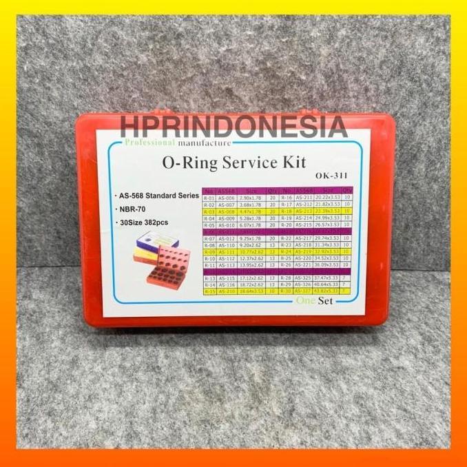 oring rubber karet kit set / box OK-311 inchi NBR-70