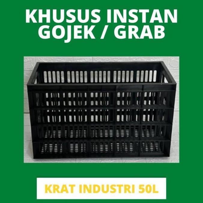 KRAT INDUSTRI 50L / KERANJANG KRAT BUAH PLASTIK 50L